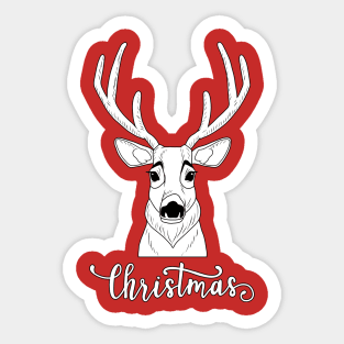 Reindeer Sticker